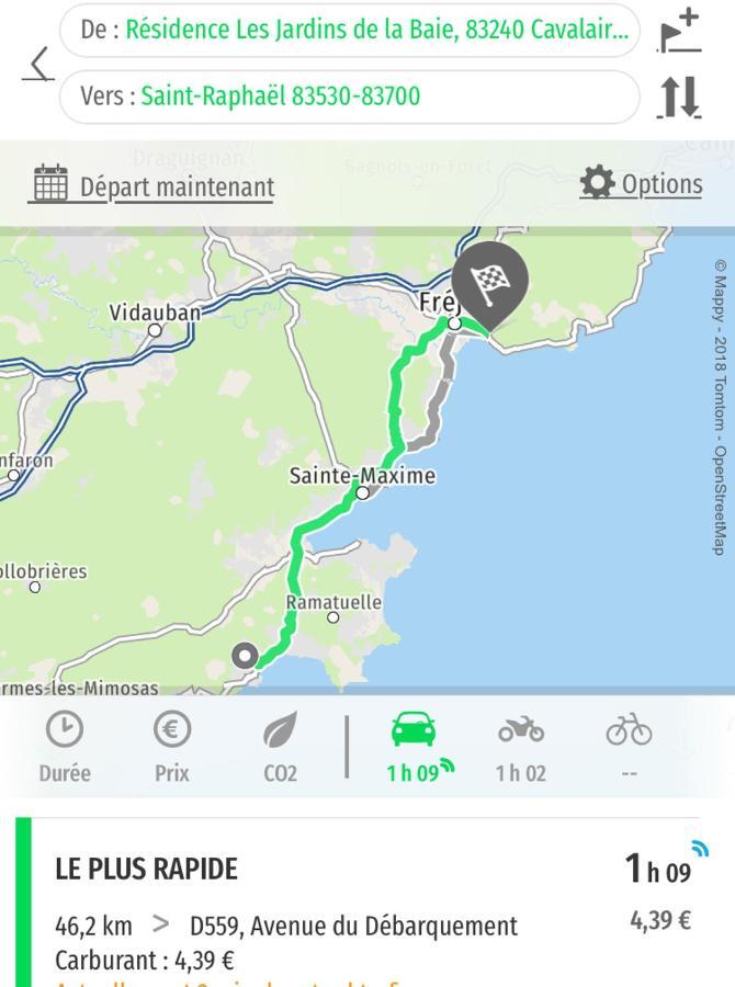 Cavalaire Vue Mer Au Loin Maisonnette Tout Equipee Pour 4 Personnes Avec Piscine Clim Wifi Velos Tv Barbecues Экстерьер фото
